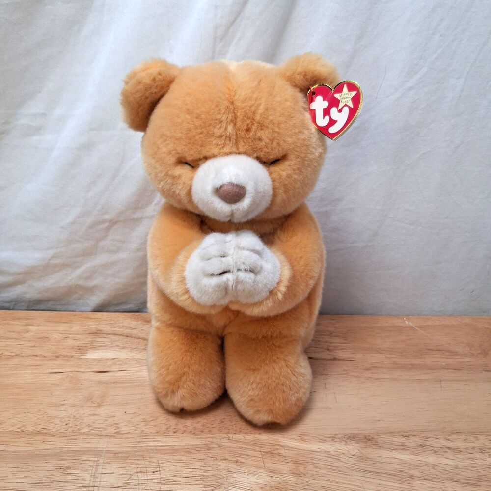 1999 "Hope" Ty Vintage Beanie Baby "Hope" the Praying Bear with Tag Plush Gift